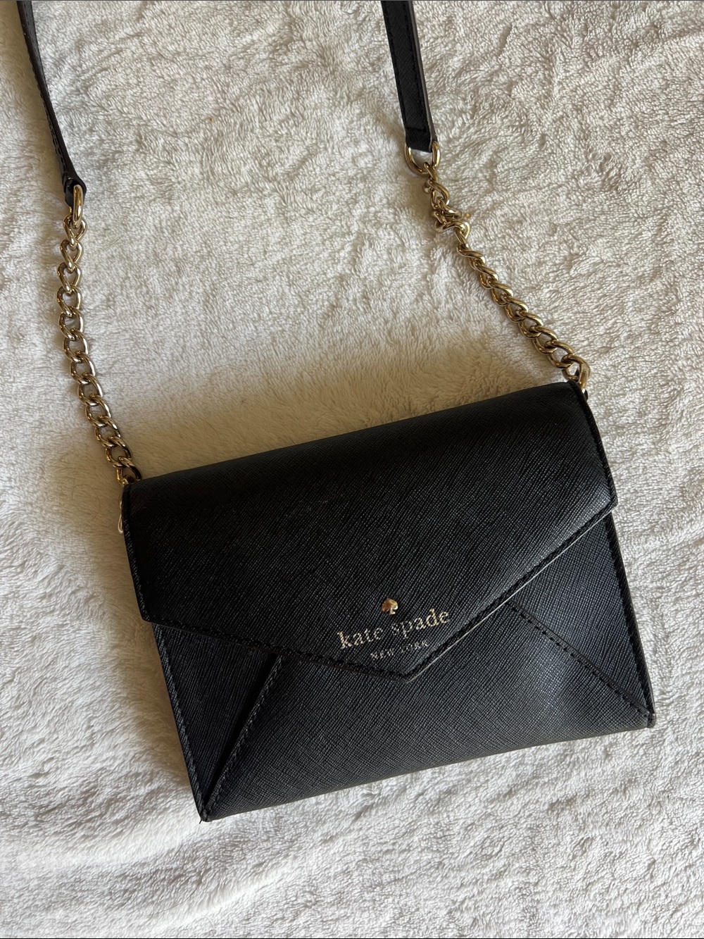 Kate Spade Crossbody Bag - Black Envelope - Picture 2 of 9